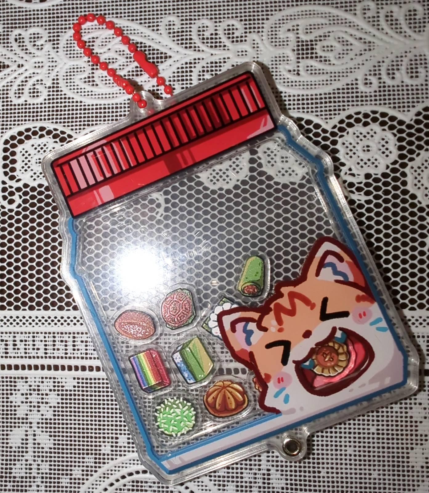Kueh Container Shaker Keychain
