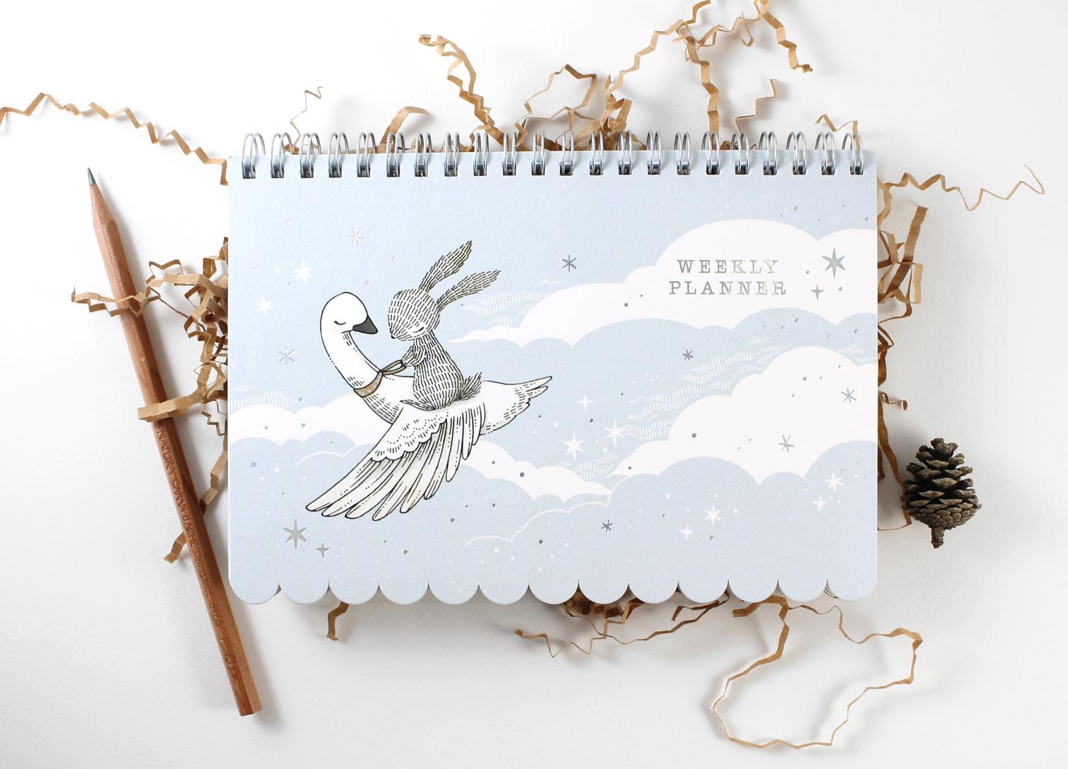 Rabbit & Swan - Undated Weekly Planner
