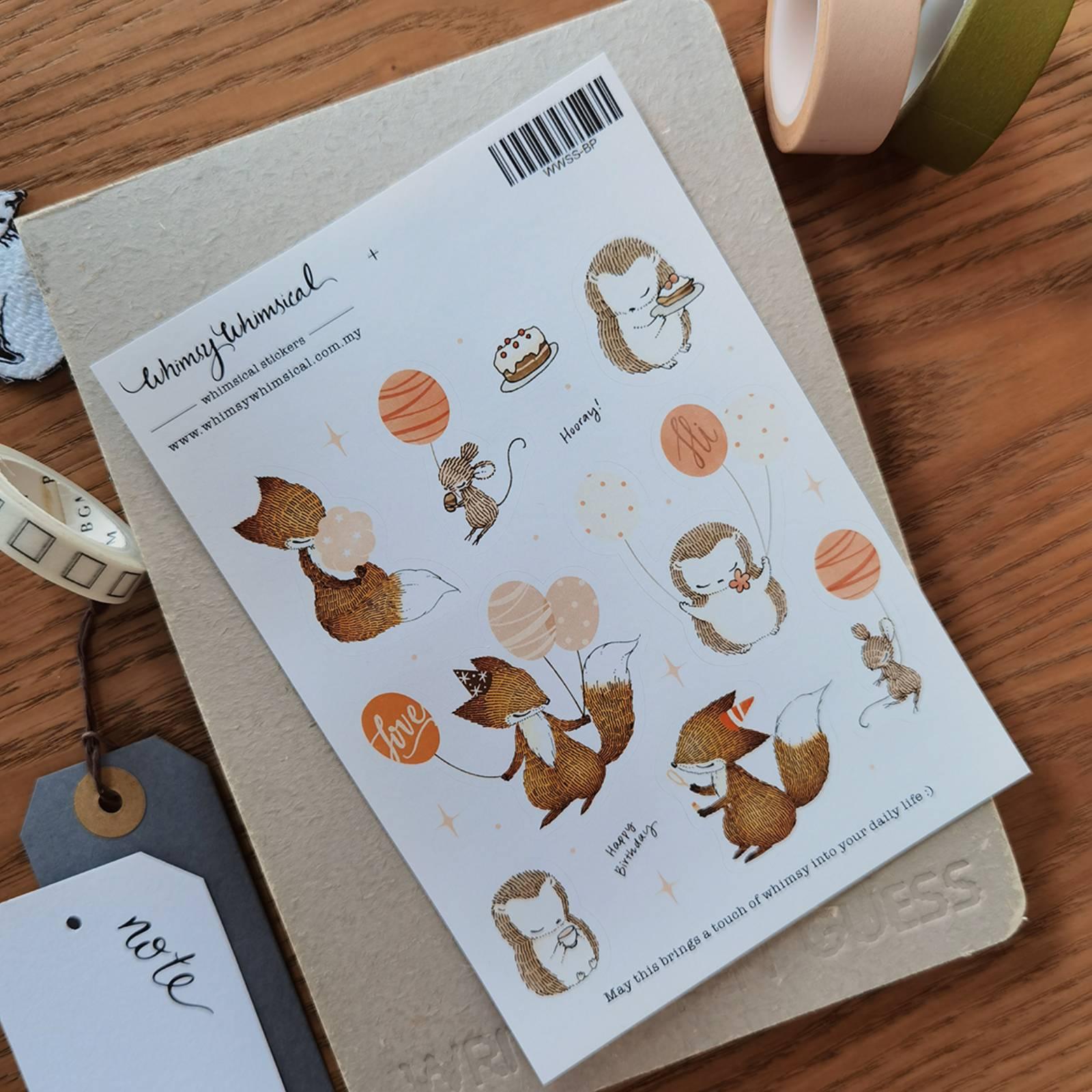 Letter Writing - Sticker Sheet