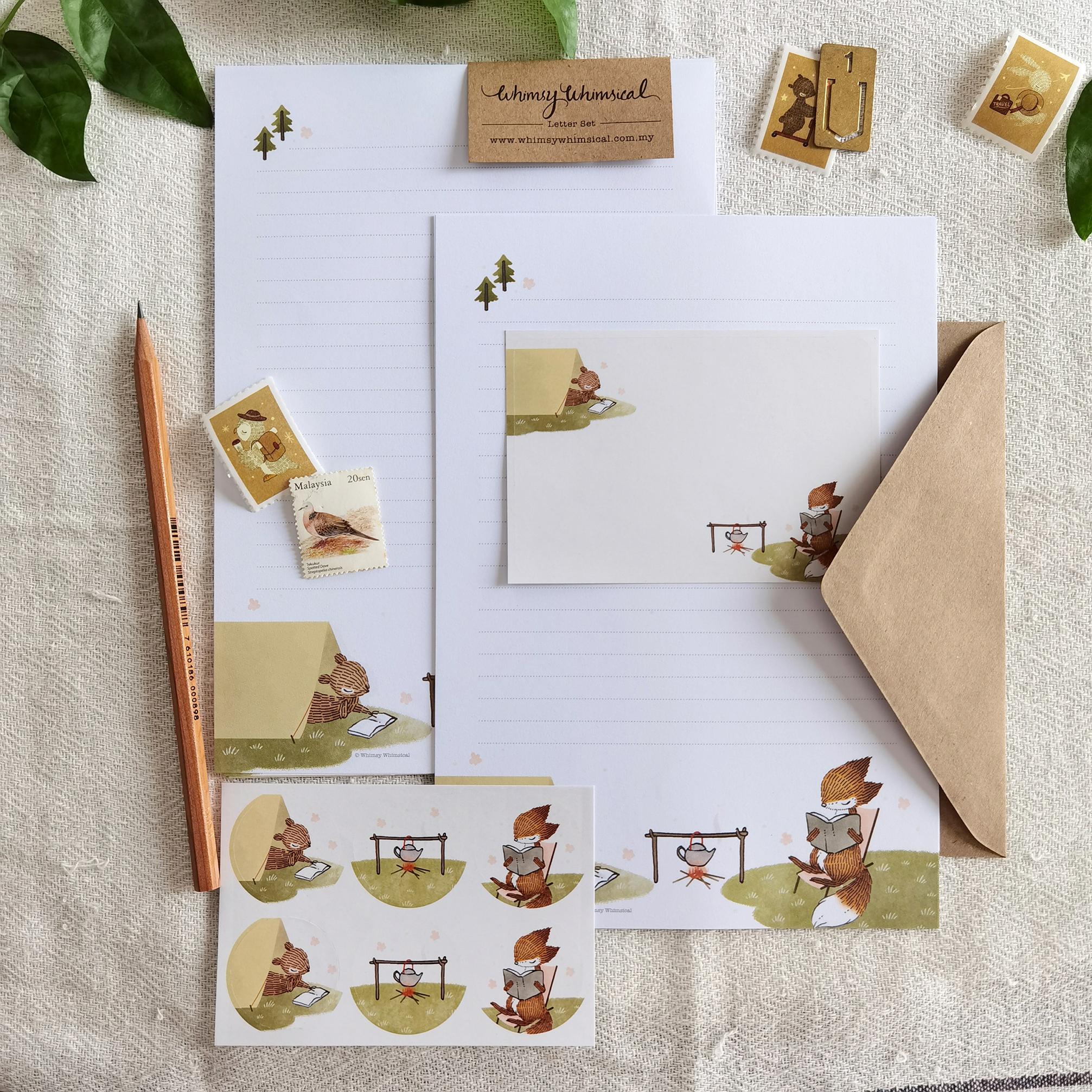 Summer Letter Writing Set - Summer Campfire