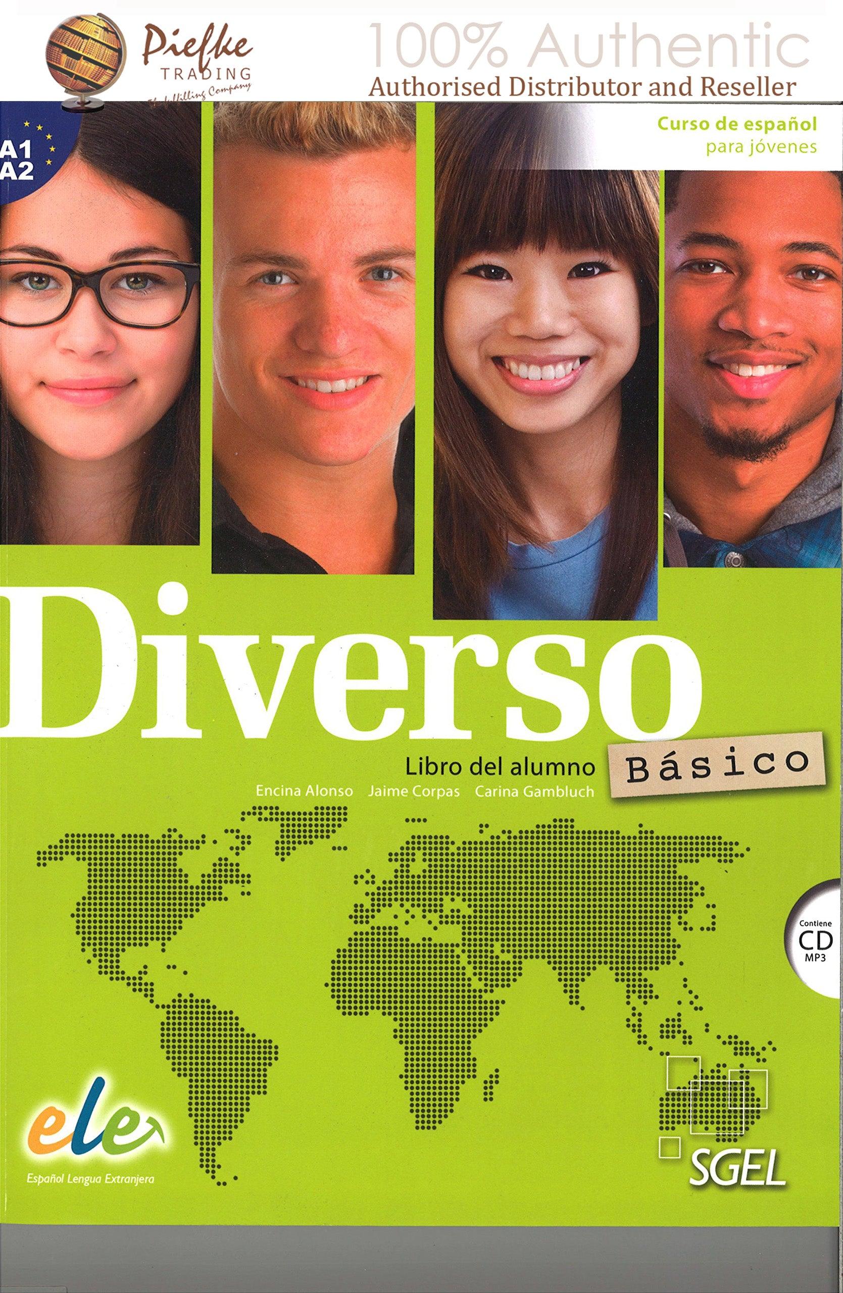 DIVERSO : BASIC : A1-A2 student book ( 100% Authentic ) 9788417730284 | Diverso: Lialumno BÃ¡sico + Audio (M+ A2volume)