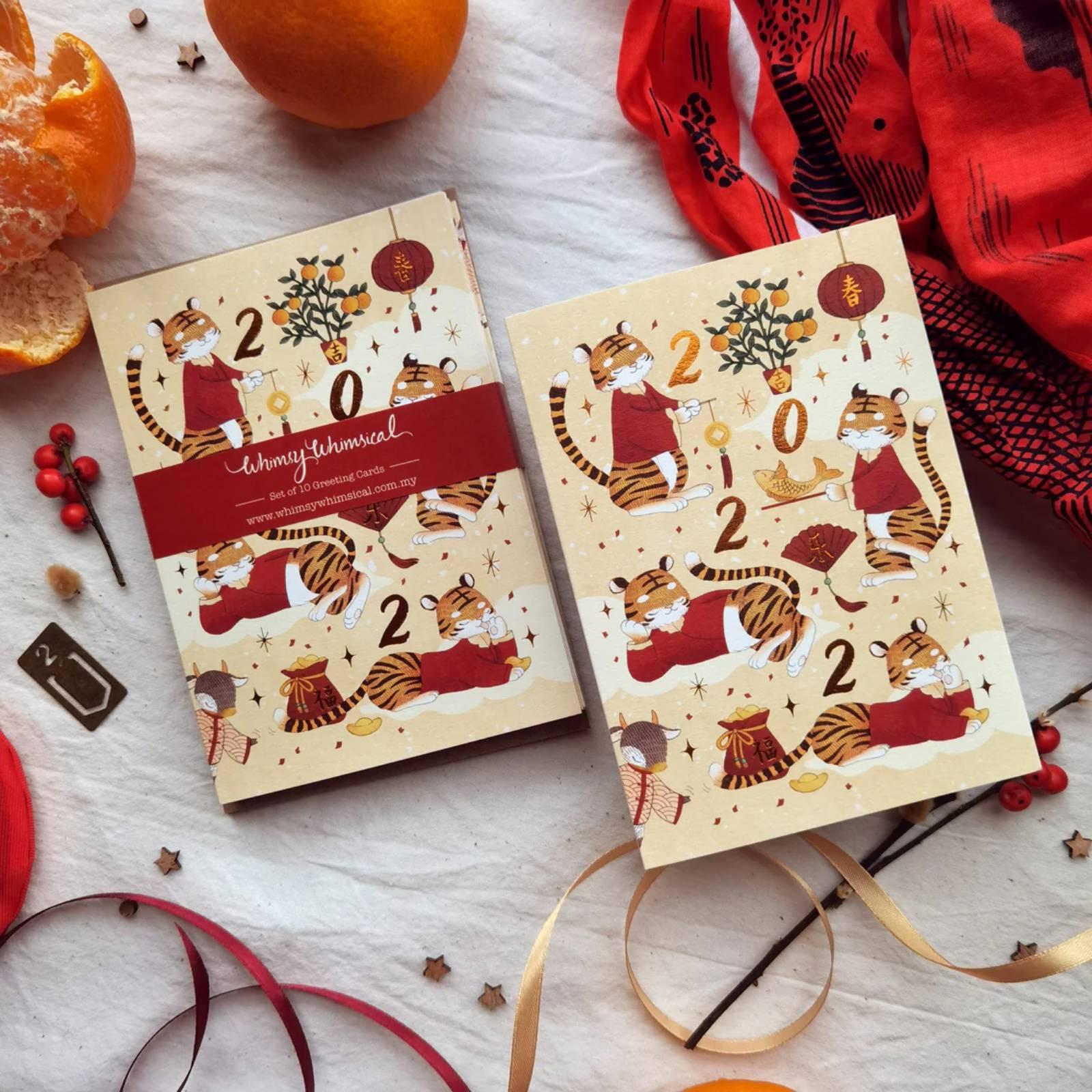 Special Edition CNY Card - Dragon Year 2024 - Copper Foil Greeting Card