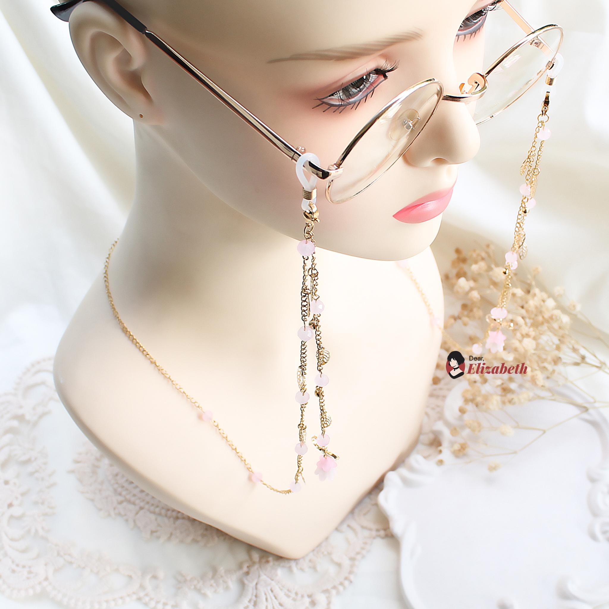 Primrose Pastel Crystals Eyeglass Lanyard