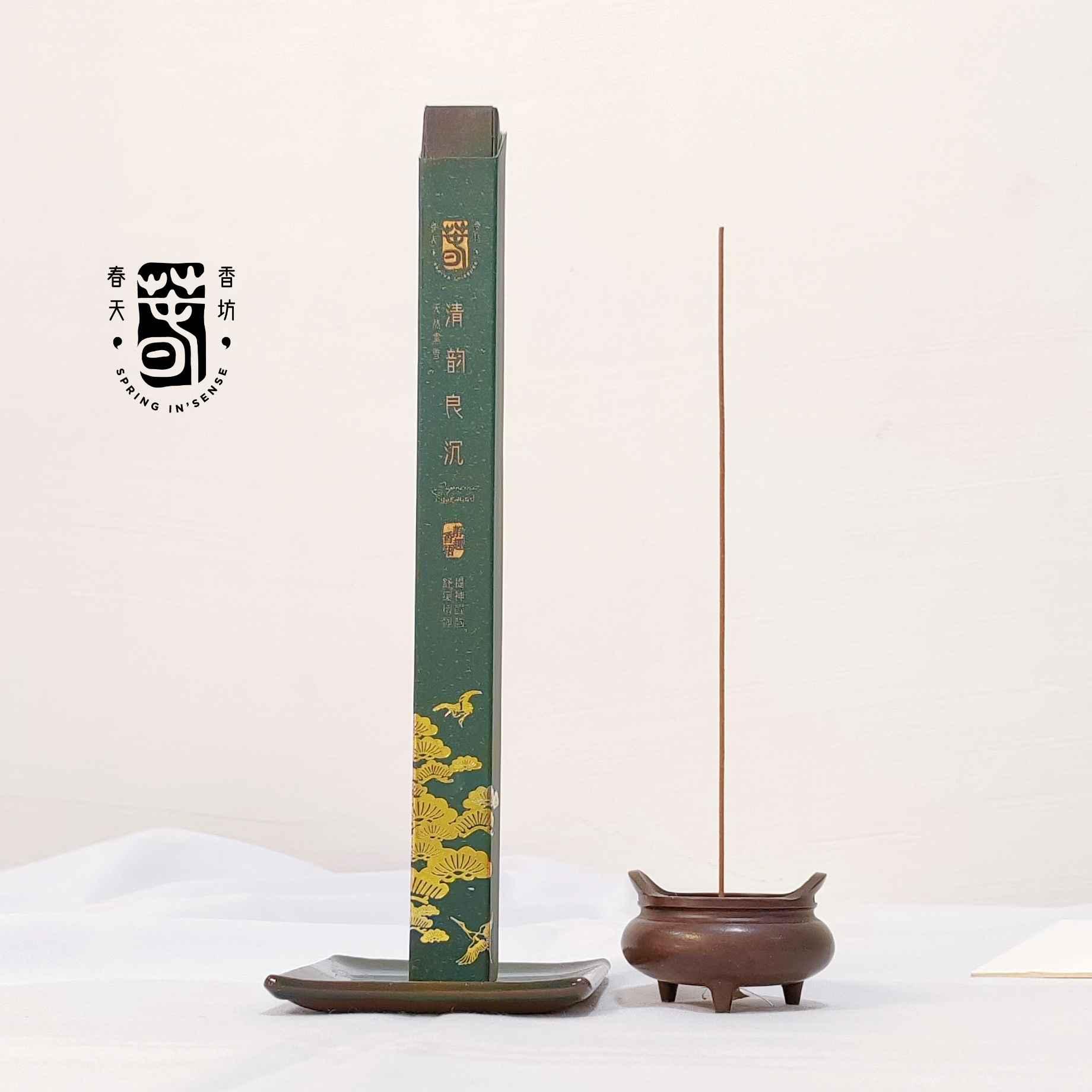 清韵良沉21cm线香 10g Agarwood Lying Incense