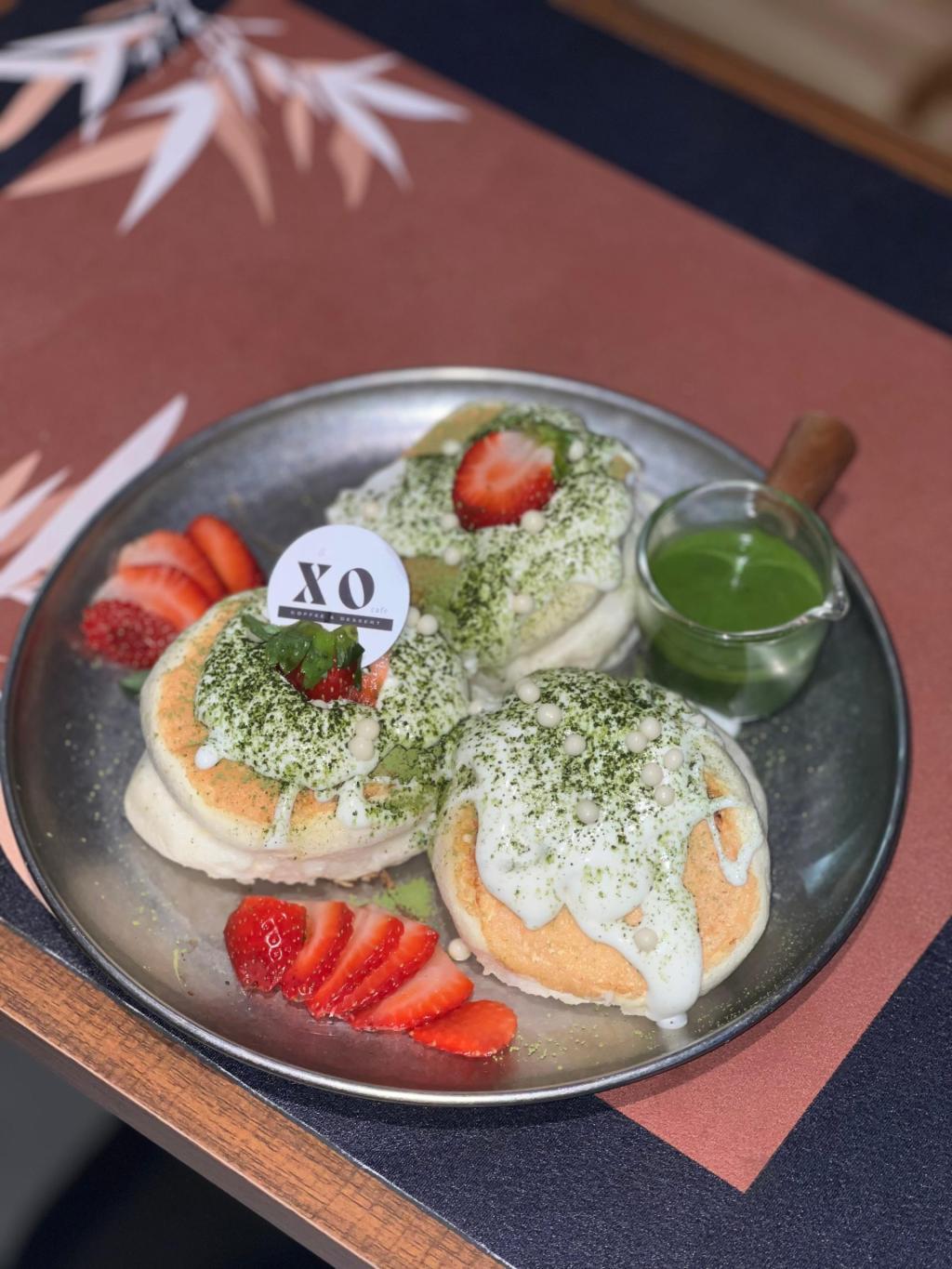 Matcha Souffle Pancakes