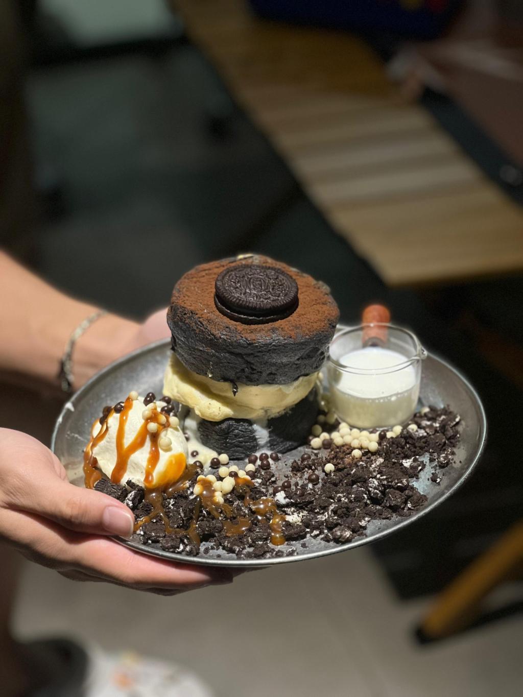 Oreo Souffle Pancakes
