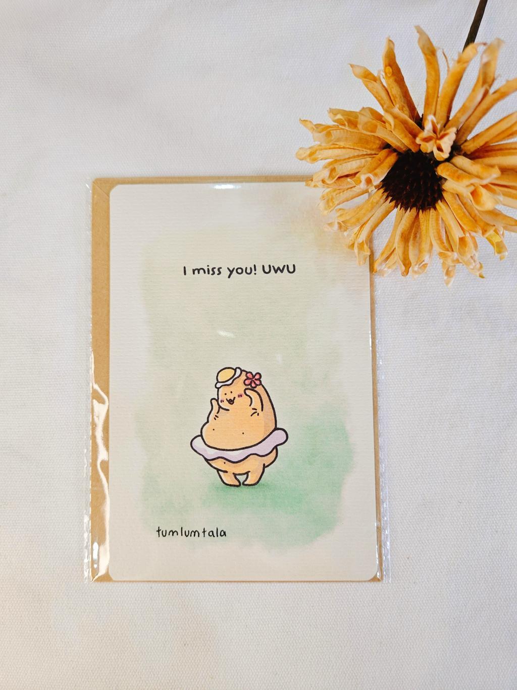 Greeting Card - I miss you