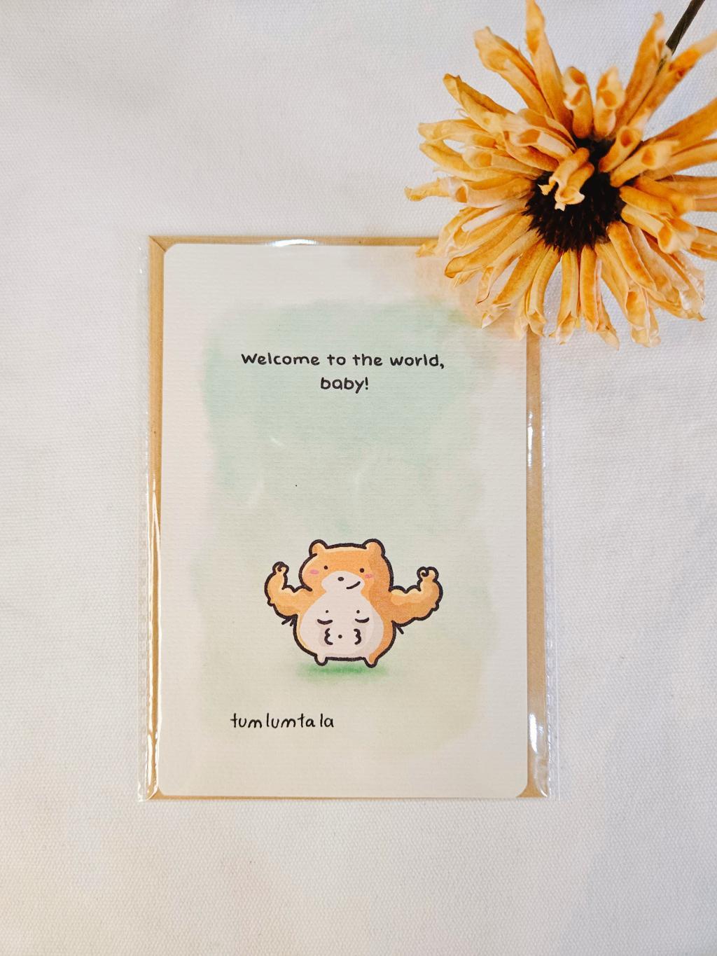 Greeting Card - Welcome to the world