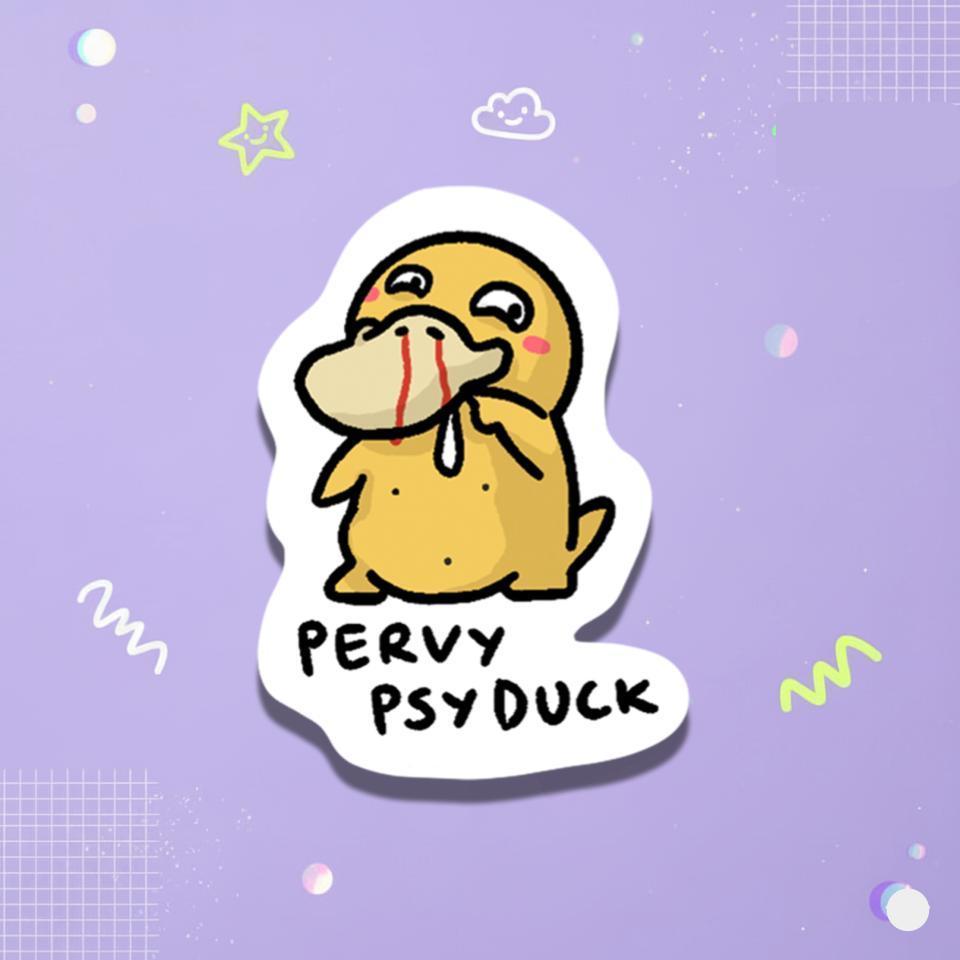 Funnymon Sticker - Pervyduck