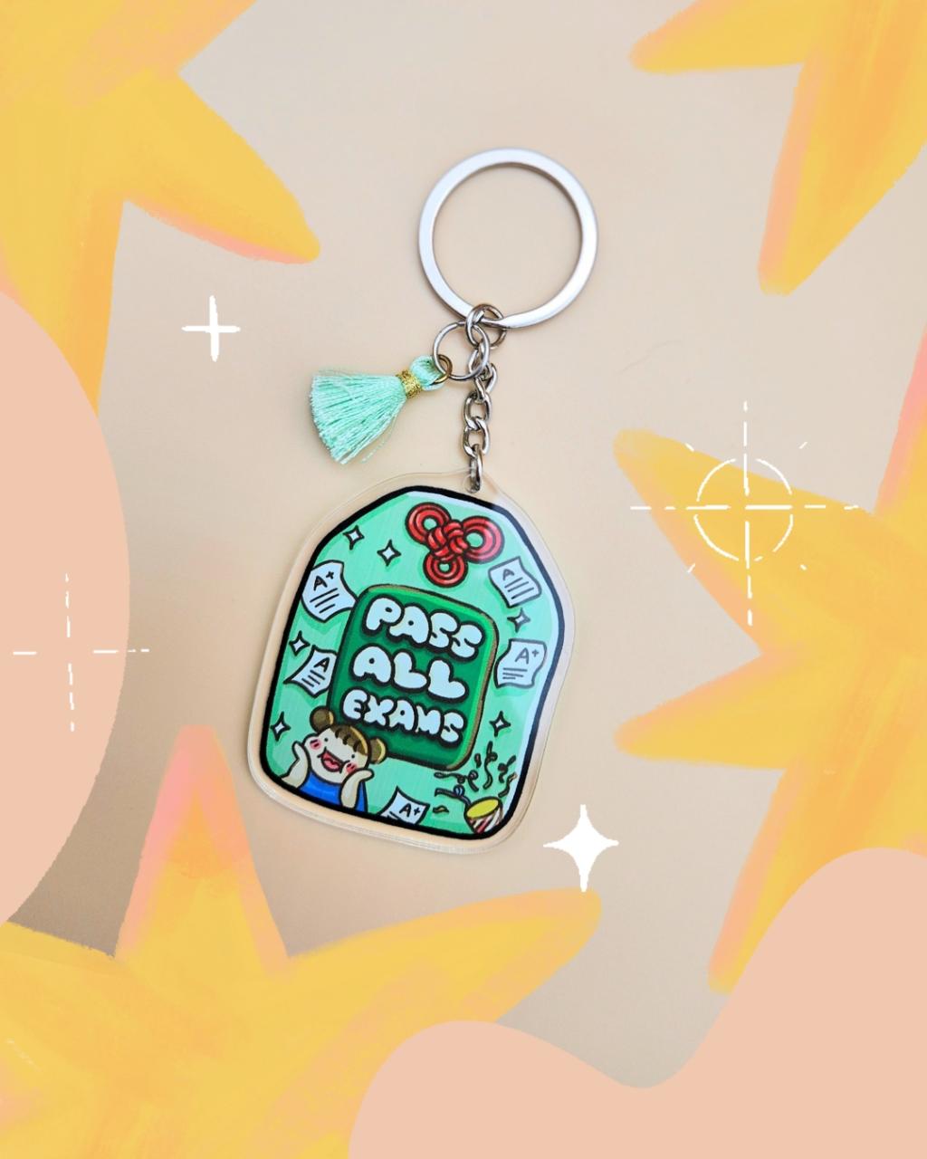 Keychain - Pass all exams lucky charm
