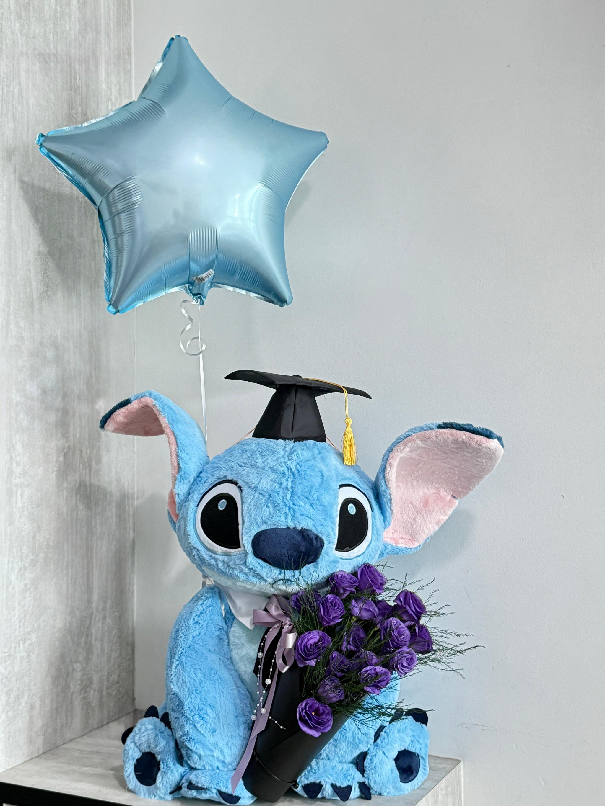 Stitch Graduation Flower | Custom Pre-Order Floral Bundle