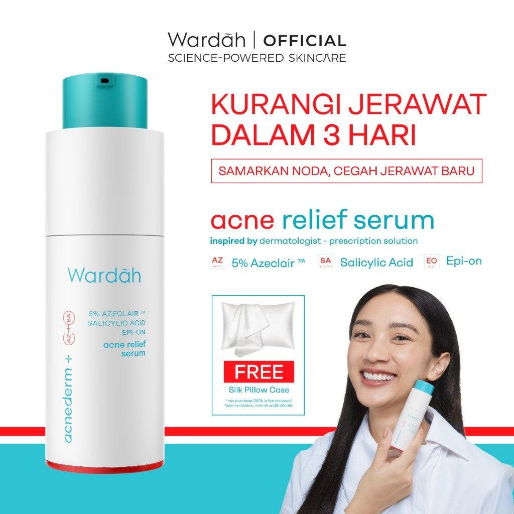 WARDAH Acne Serum Acnederm Relief Serum 20ml - melawan jerawat, cocok untuk Kulit Berjerawat, Komedo, menjaga skin barrier, sen…