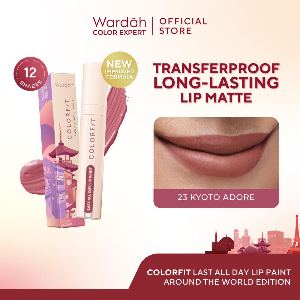 [LIPCALL] WARDAH Colorfit Lip Paint Around the World - Lip Cream Tahan Lama Hingga 12 Jam, Transferproof, Pigmented -Liptint-Li…