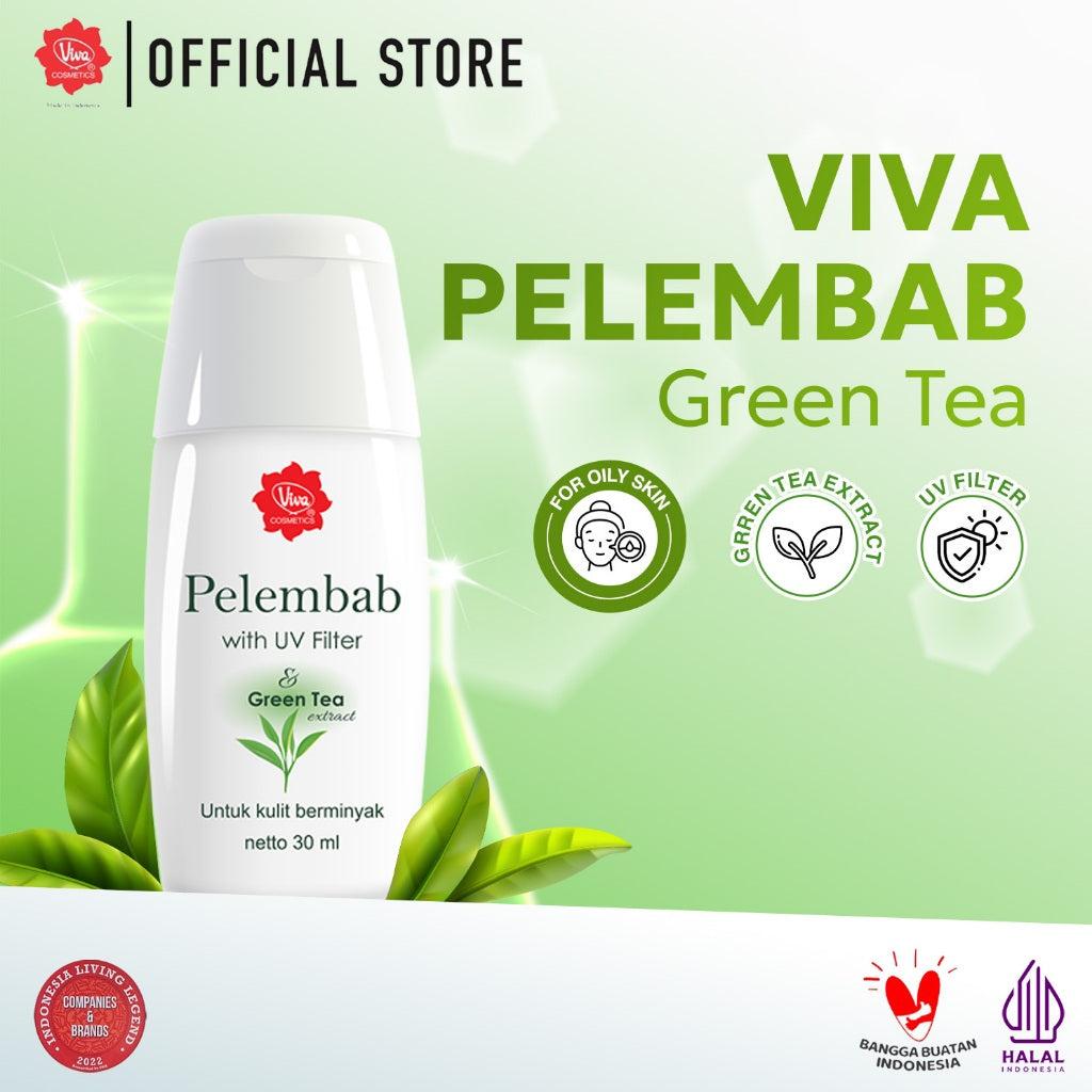 Viva Pelembab Green Tea (ANTI OXIDANT & UV FILTER) - 30 ml