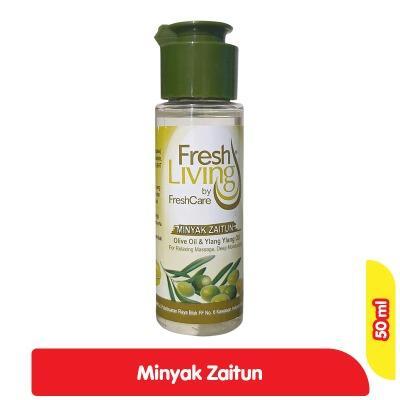 Fresh Living by FreshCare Olive Oil 50ml � All-in-One Natural Moisturizer for Soft, Radiant Skin & Hair