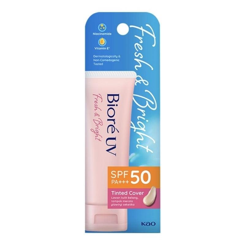 Biore UV Fresh & Bright Sunscreen Wajah Tinted Cover SPF 50 30 g