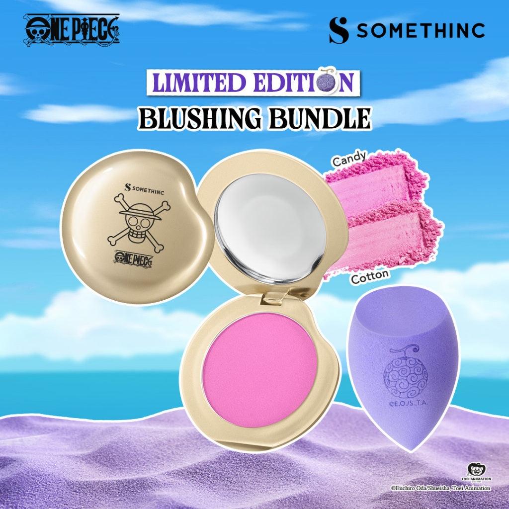SOMETHINC [2 PCS] One Piece Limited Edition BLUSHING BUNDLE (Vivid Gradient Powder Blush, Harpy Blender One Piece Limited Editi…