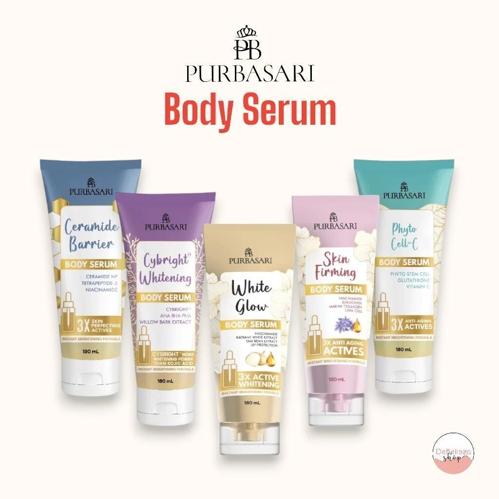 Purbasari Body Serum 180ml - White Glow | Skin Firming | Barrier Barrier | Phyto Cell | Cybright - Lotion