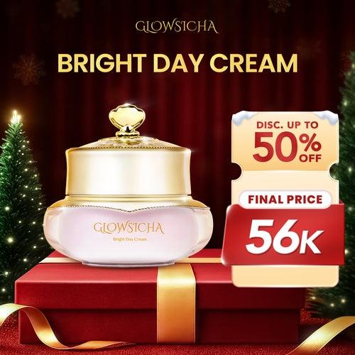 Glowsicha - Bright Day Cream tone up cerah moisturizer Pelembab Bercahaya Krim Siang Dengan Niacinamide brightening wajah cream