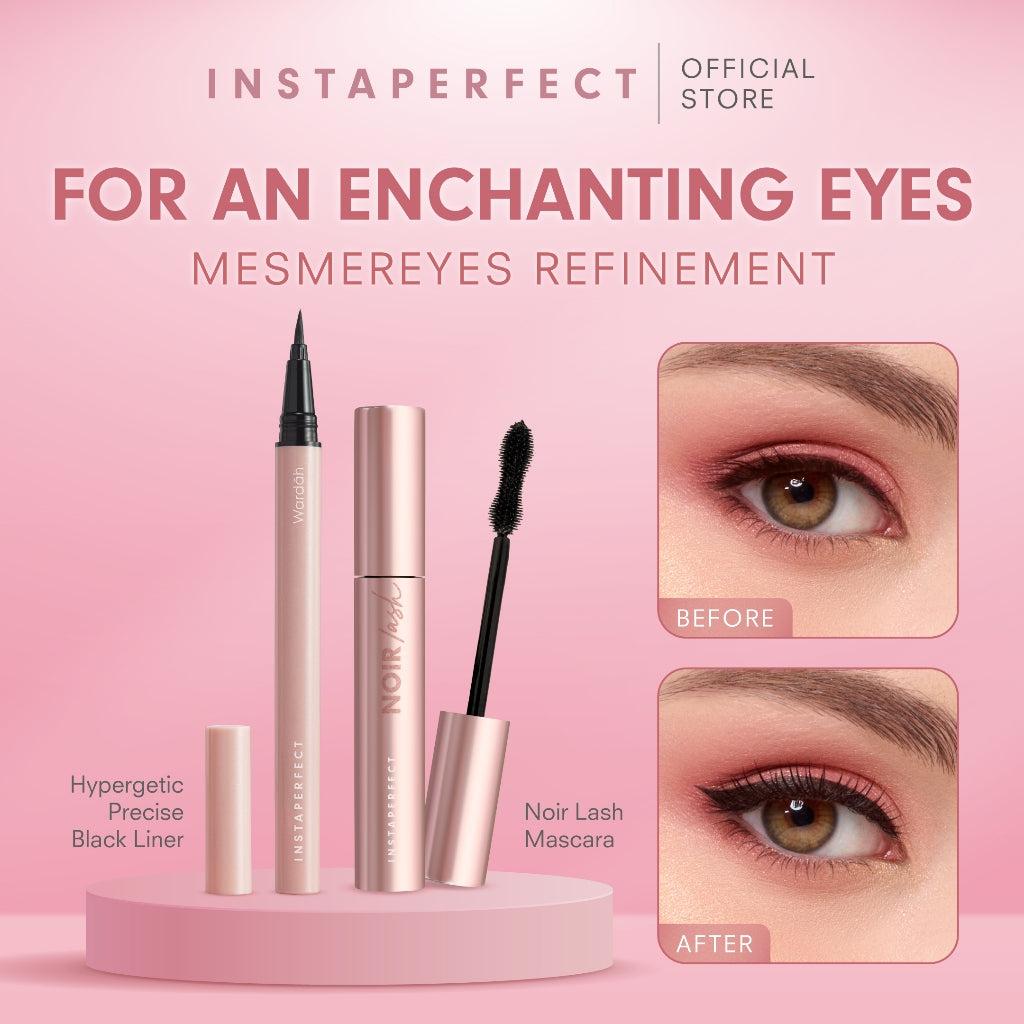 Instaperfect Bulu Mata Jigrak on Point eyes makeup- Noir Lash Mascara & Hypergetic Black Liner- Eyes Make Up Bulu Mata Badai On