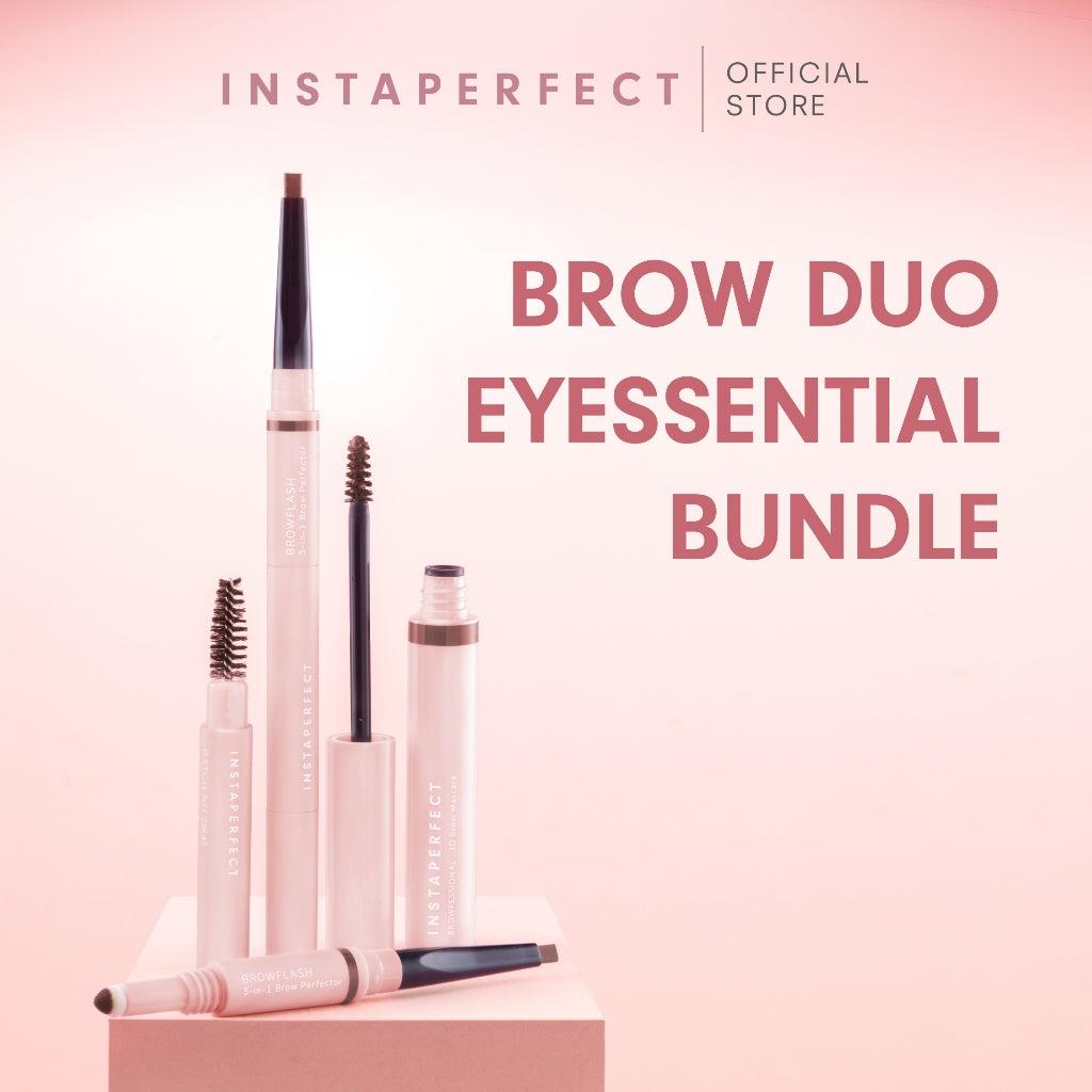 Instaperfect Brow Mascara & Eyeliner Eyessentials Bundle (Browfessional 3D Brow Mascara & Hypergetic Precise Black Liner)