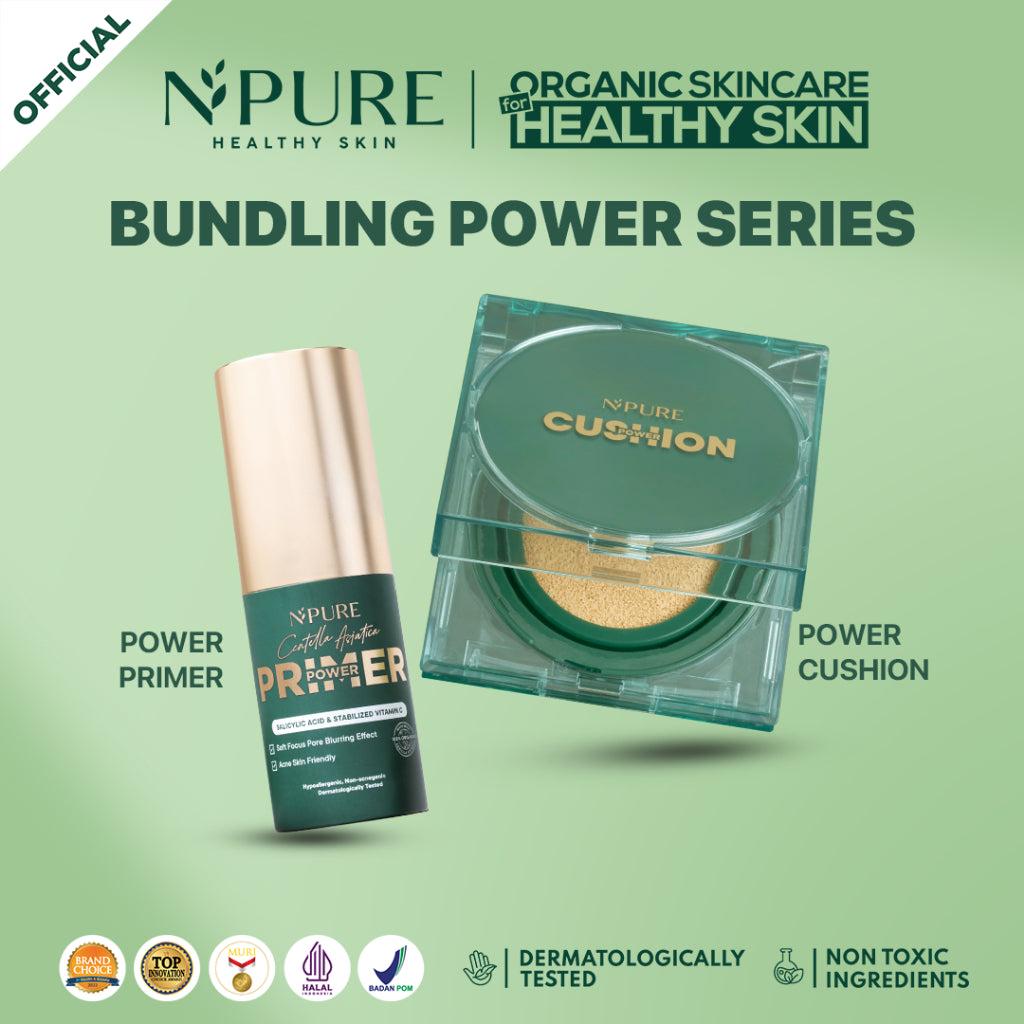 NPURE CENTELLA ASIATICA FLAWLESS MATTE POWER CUSHION + CENTELLA ASIATICA POWER PRIMER