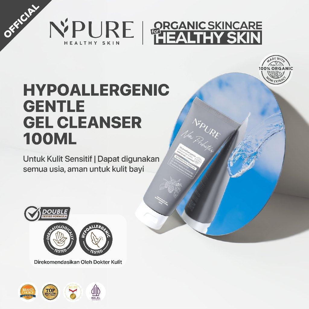 NPURE Cleanser Gel Noni 100ml / Sabun Muka Kulit Sensitif / Gentle Skin Cleanser / Pembersih Wajah Hypoallergenic / Eksim / Ecz…