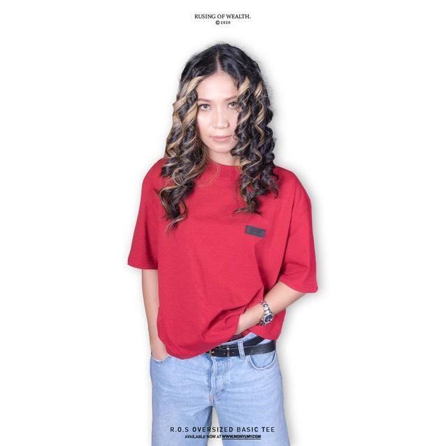 Maroon | Oversized Basic Tee