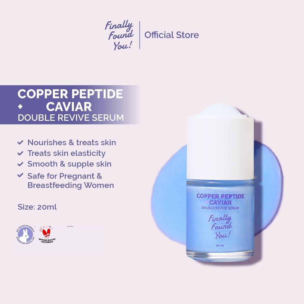 Finally Found You! COPPER PEPTIDE + CAVIAR Double Revive Serum - Serum Anti-Aging untuk Merawat, Melembapkan, dan Mencerahkan u…