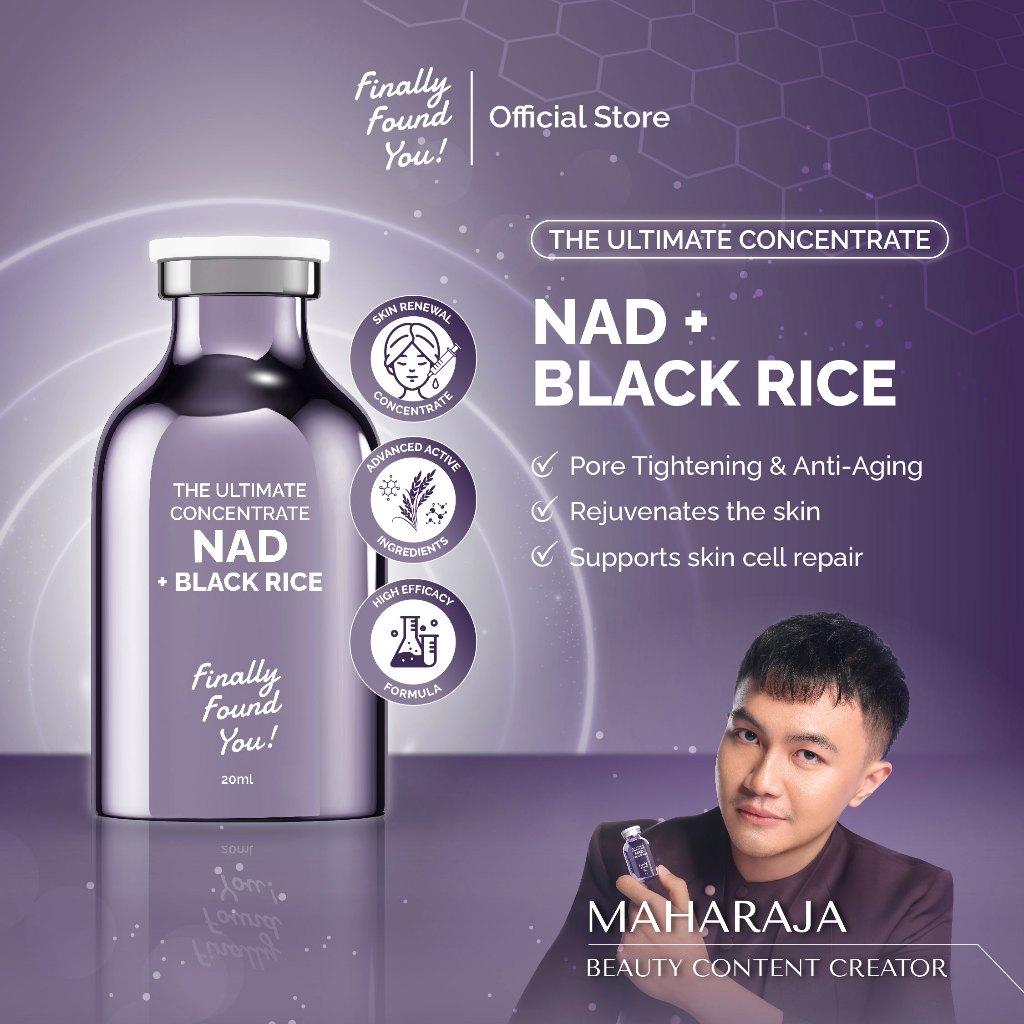 The Ultimate Concentrate NAD + Black Rice 20mL | Pore-Tightening & Brightening Serum untuk membantu mengecilkan pori dan mencer…