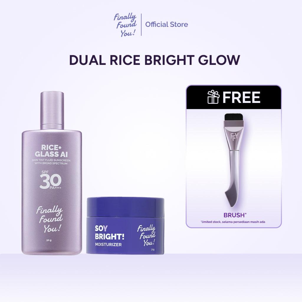 [NEW] Finally Found You! Dual Rice Bright Glow ( 2in1 Skin Tint & Tinted Sunscreen + Soy Moist 30g)