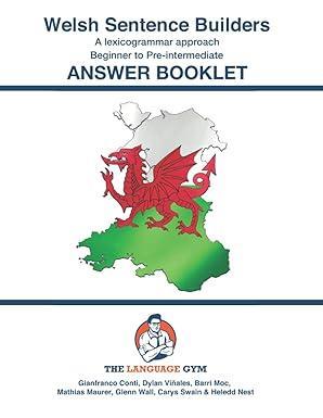Welsh Sentence Builders - A Lexicogrammar approach - Answer Book: Beginner to Pre-intermediate