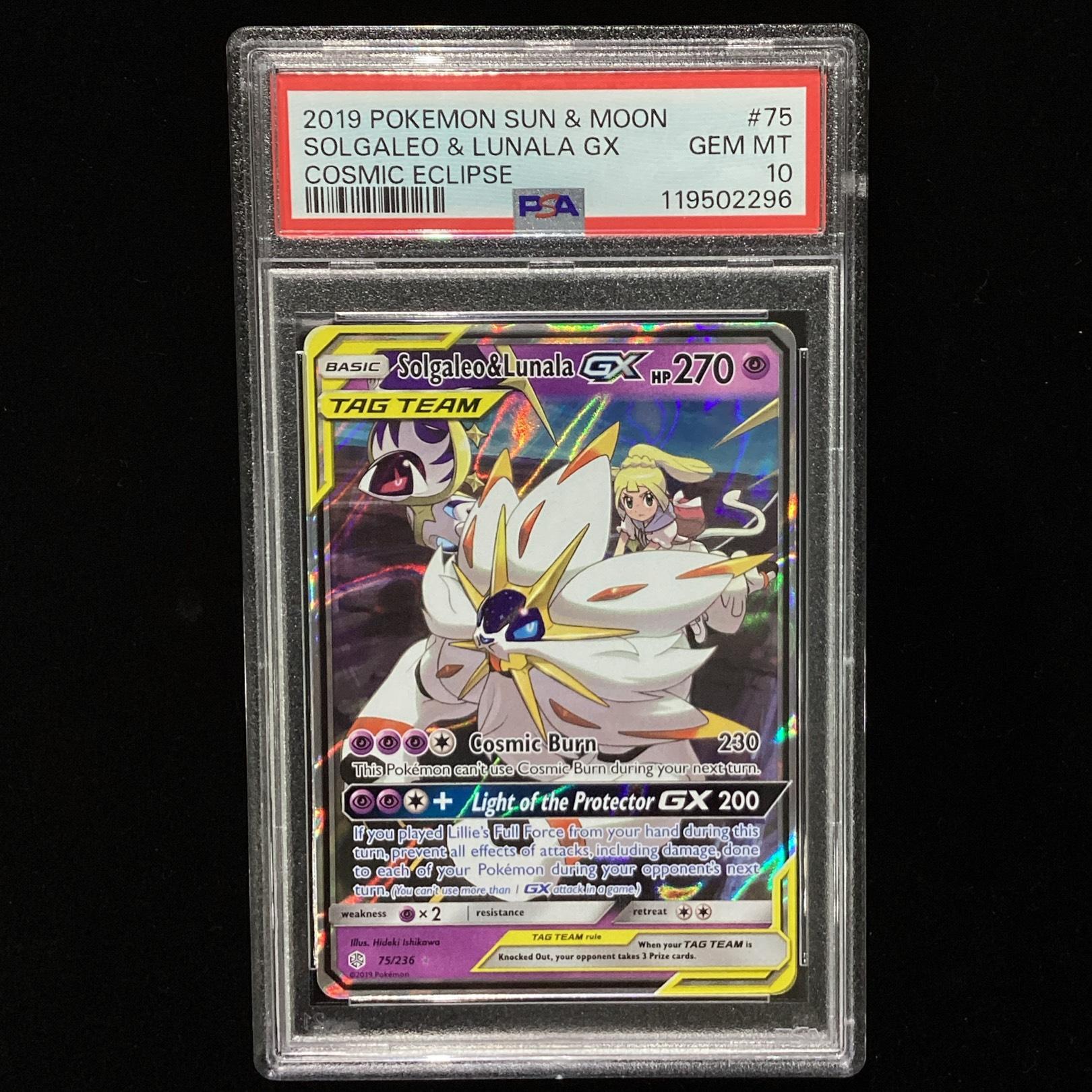[EN] Solgaleo & Lunala GX 2019 PSA 10