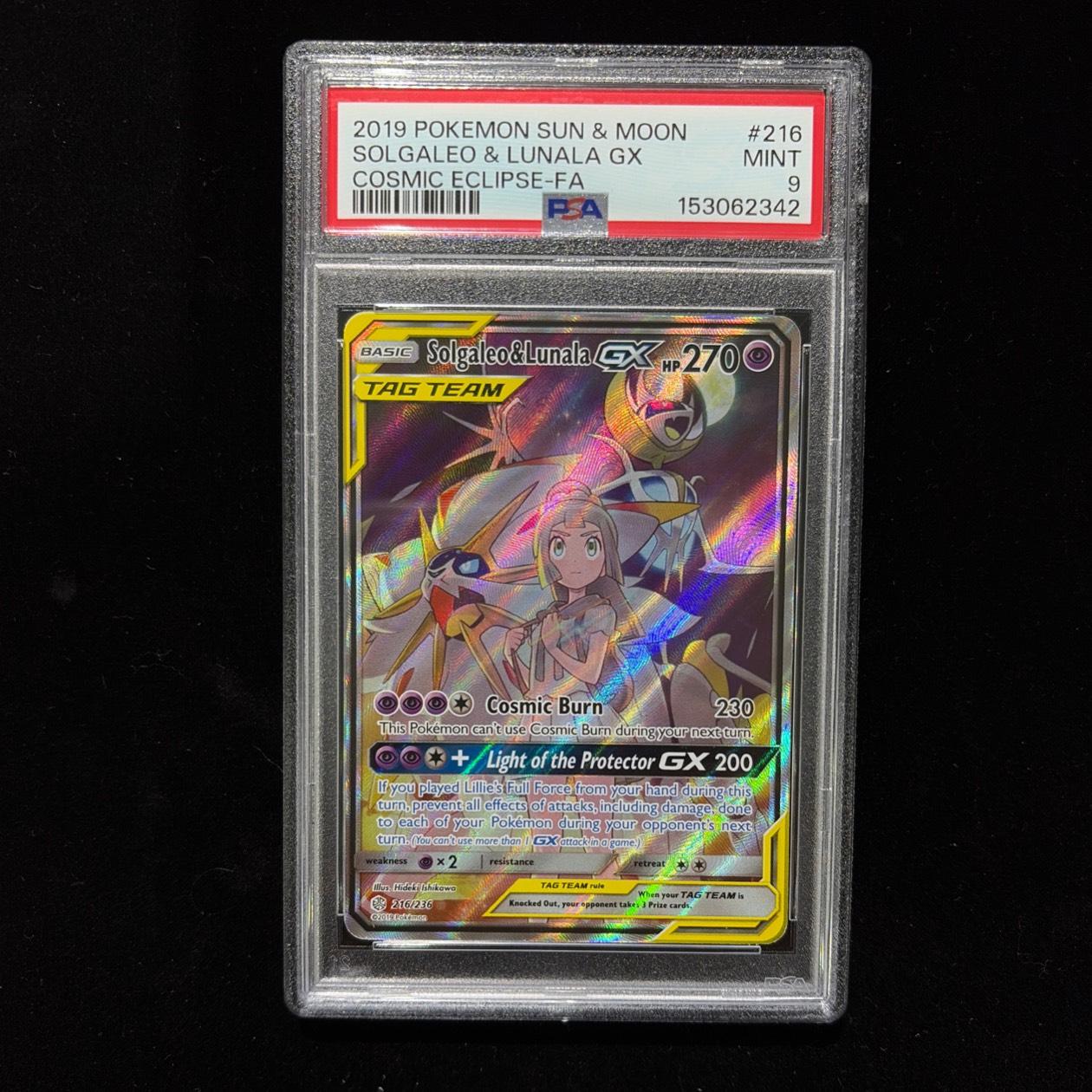[EN] Solgaleo & Lunala 2019 GX PSA 9