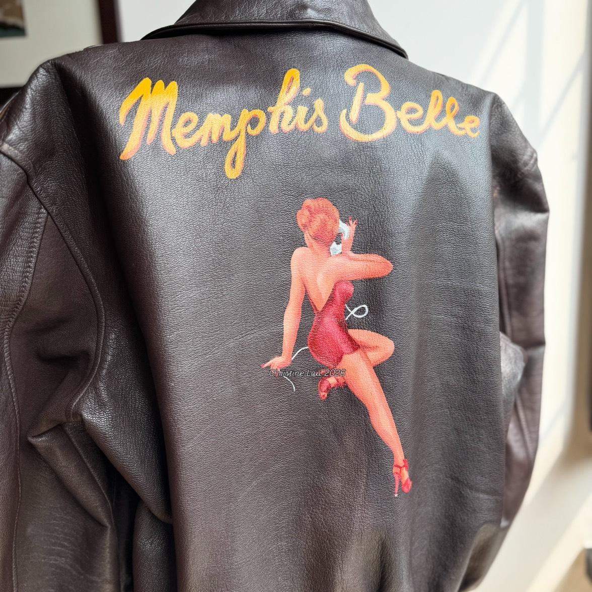 Custom leather painting