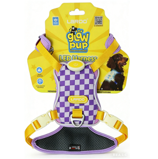 Purple Sweet Potato Cheese Plaid LED Harness 1