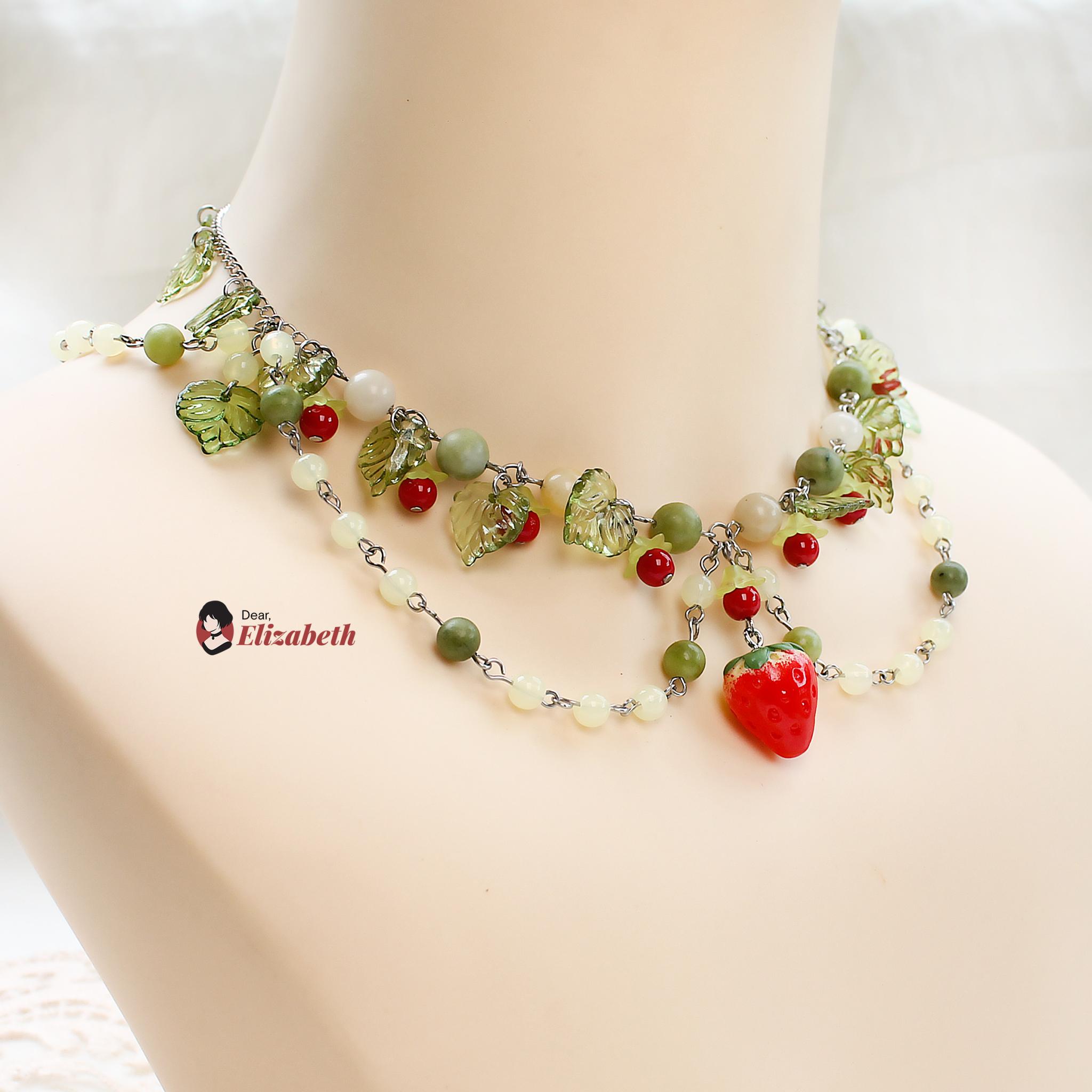 Strawberry Cherry Garden Choker-2