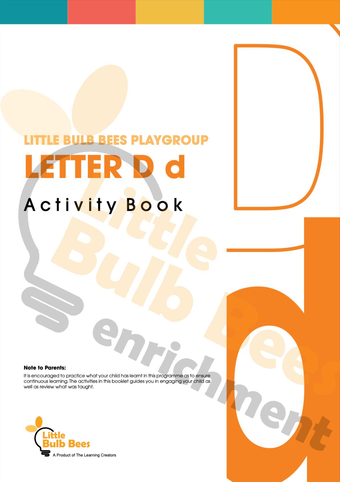L.E.A.R.N Letter D Activity Book (Printable)