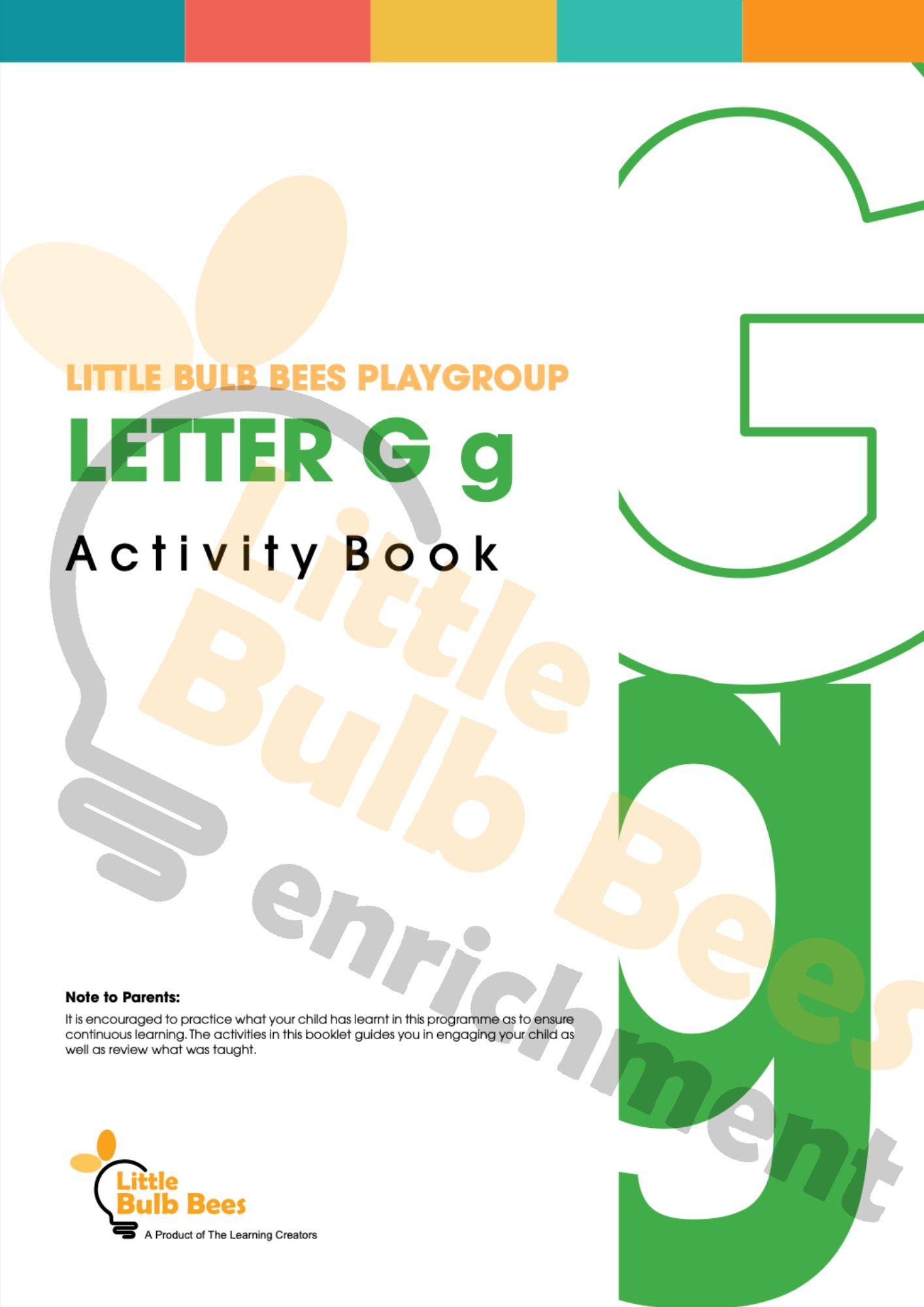 L.E.A.R.N Letter G Activity Book (Printable)