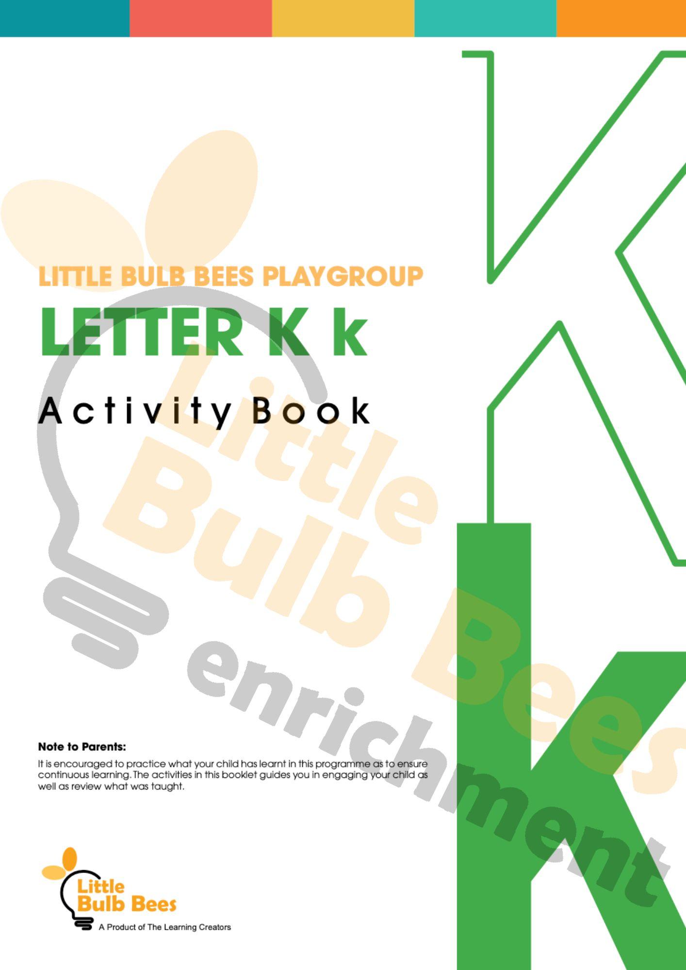 L.E.A.R.N Letter K Activity Book (Printable)
