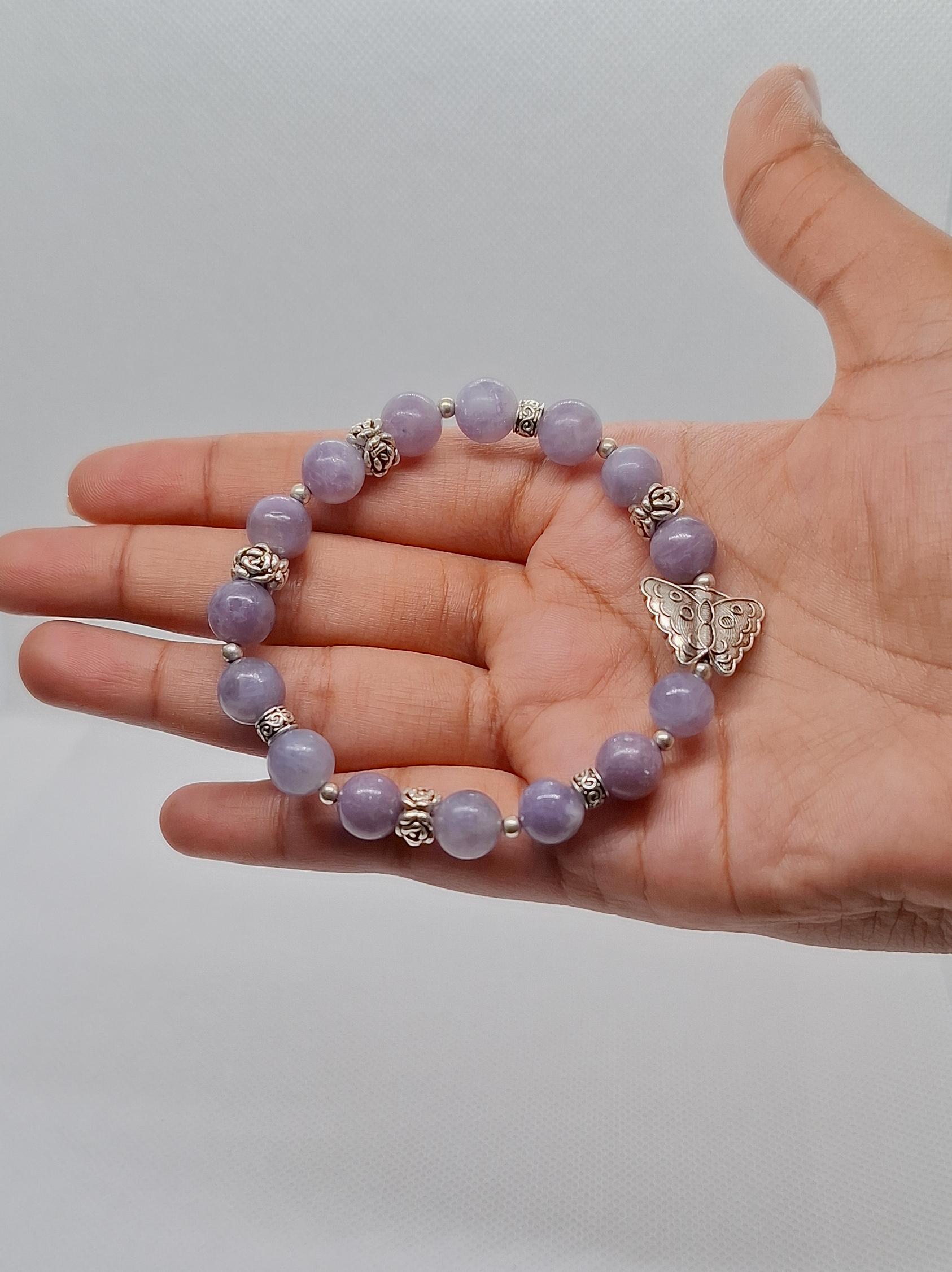 Lepidolite Butterfly Bracelet