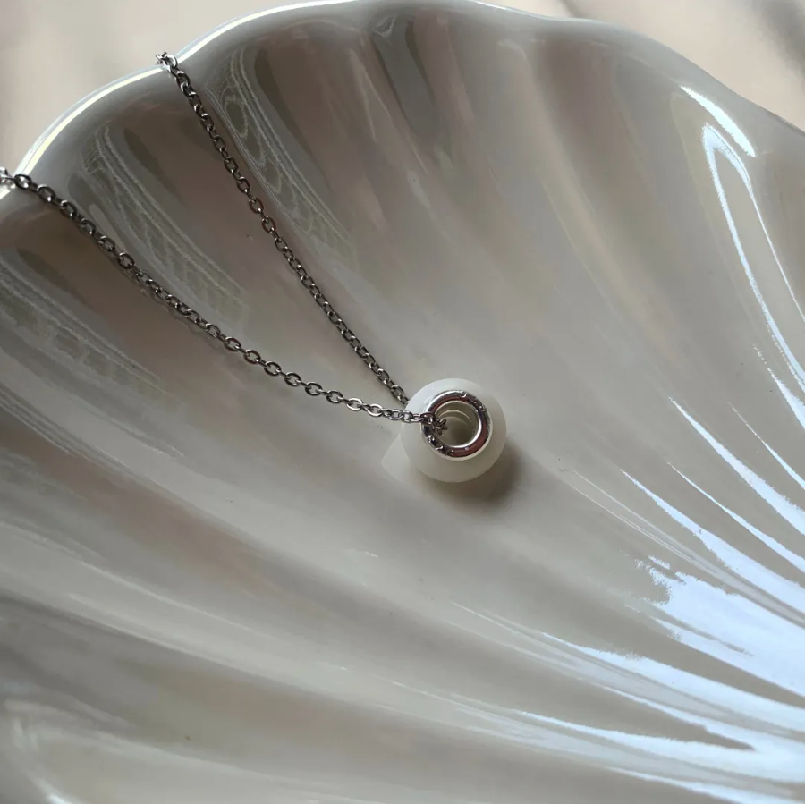 Mini Classic Rondelle Charm + Chain