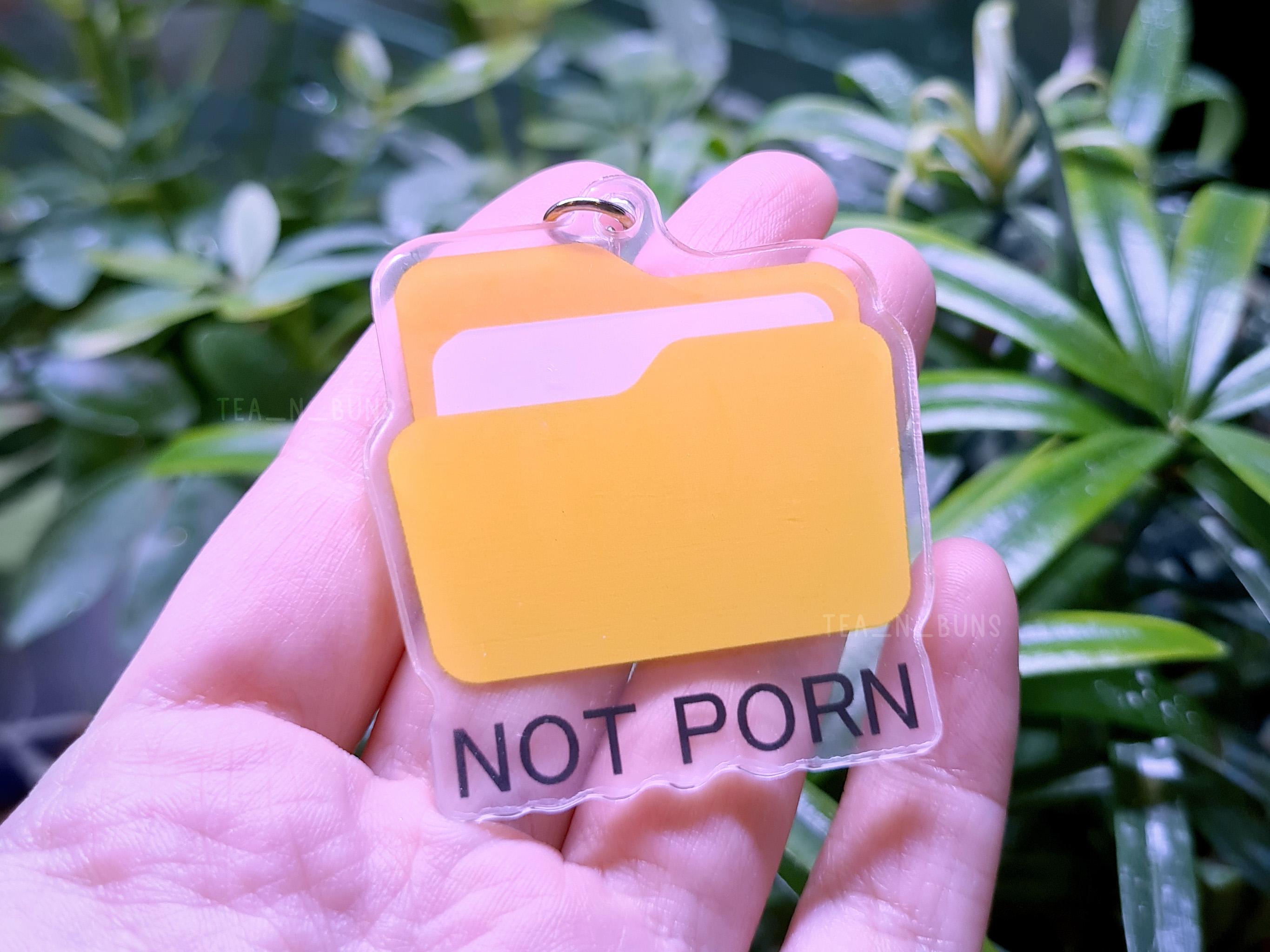 Notporn keychain
