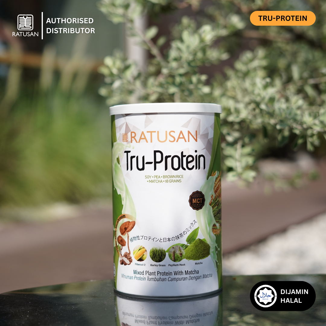 Tru-Protein Plant-Based Meal Replacement Shake 450g – Matcha Flavor, Vegan, Low Sugar