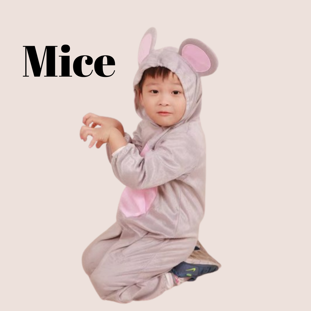 Costume Animal Kids Mice (XS - 2XL)