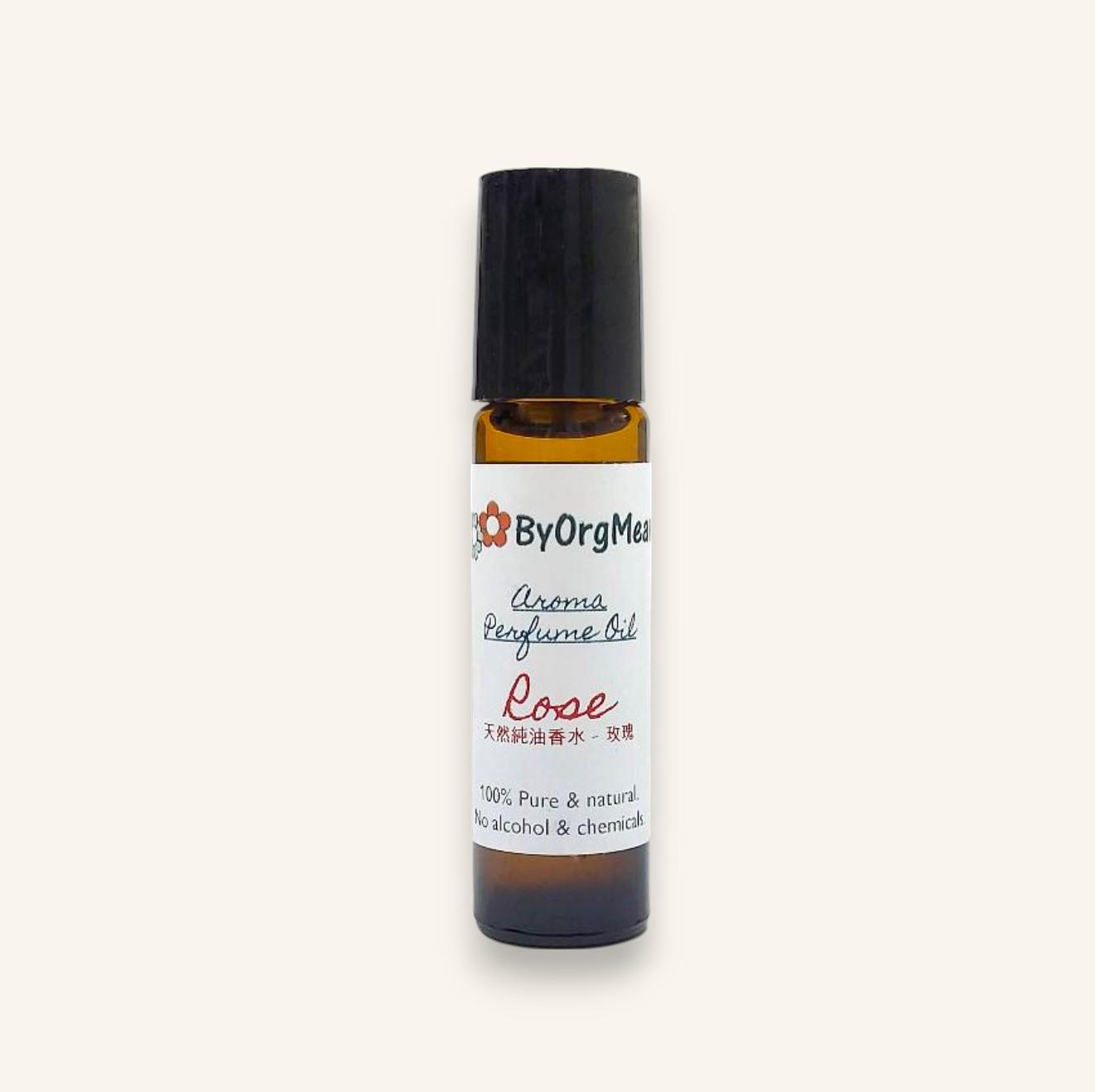 ByOrgMeans Natural Aroma Perfume Oil - Rose 10ml