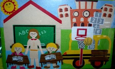 Felt Story Board : School Time