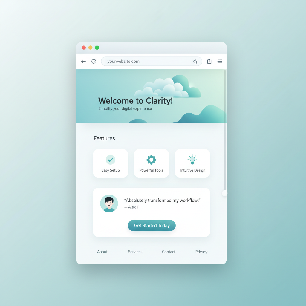 Single-Page Landing Page