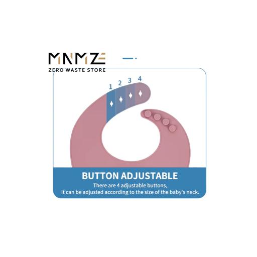 Silicone Baby Bib | Reusable Adjustable - image 6