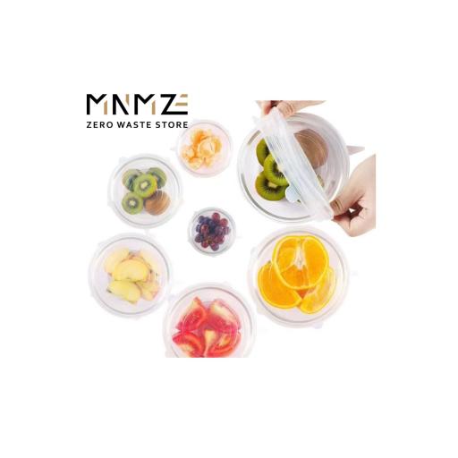 Silicone Stretch Lids (Set of 6) | Food Grade Reusable - image 1